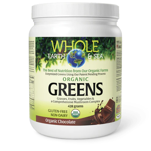 WHOLE EARTH & SEA GREENS CHOCOLATE 438G NATURAL FACTORS