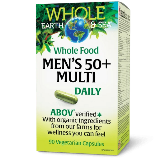 WHOLE EARTH & SEA MEN'S 50+ MULTI 90VCAP NATURAL FACTORS