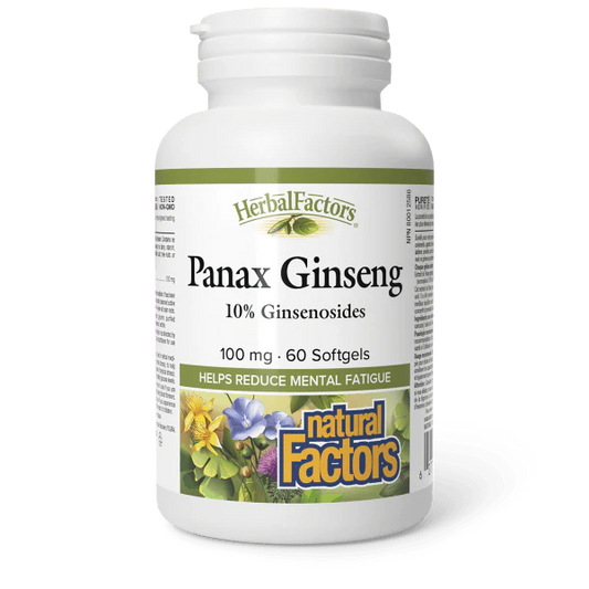 PANAX GINSENG 100MG 60SG NATURAL FACTORS