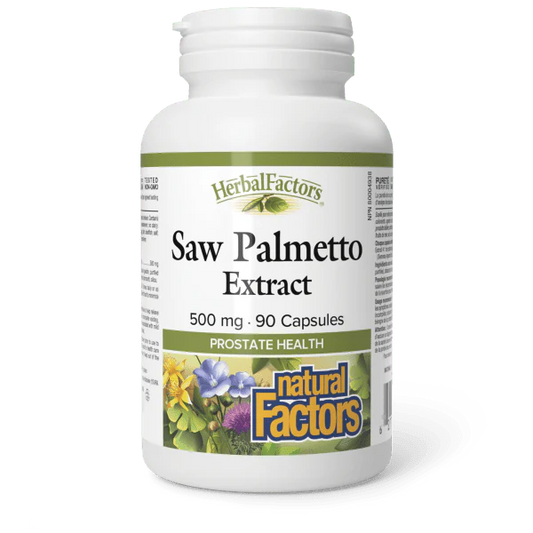 SAW PALMETTO EXTRACT 500MG 90CAPS NATURAL FACTORS