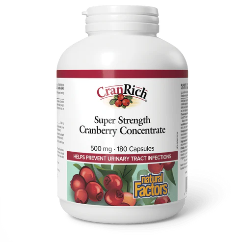 CRANBERRY CONCENTRATE CRANRICH 500MG 180C NATURAL FACTORS