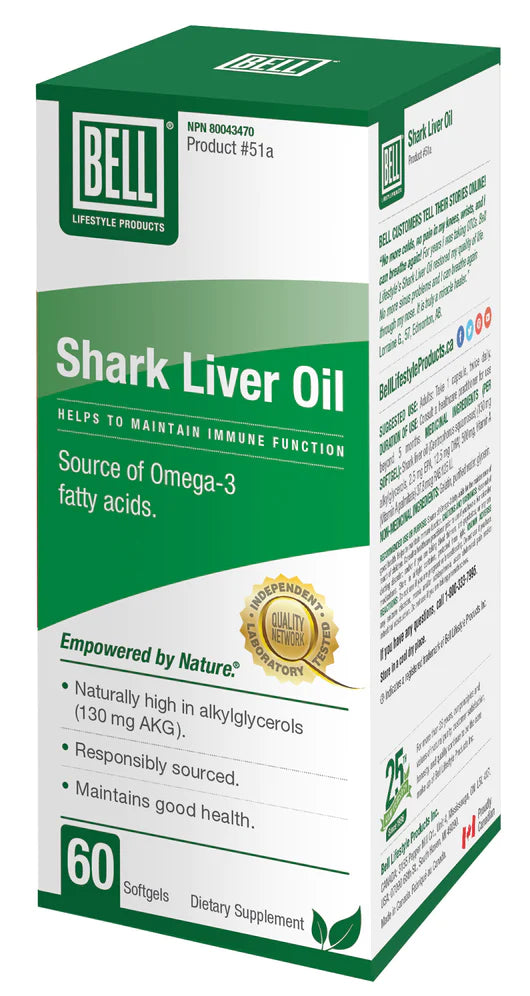 SHARK LIVER OIL 90 CAPS BELL LIFESTYLE