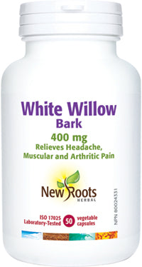 WHITE WILLOW 50 CAPS 400MG NEW ROOTS