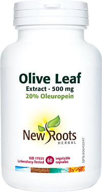 OLIVE LEAF 500MG 60 CAPS NEW ROOTS