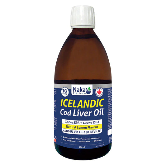 ICELANDIC COD LIVER OIL 500ML NAKA