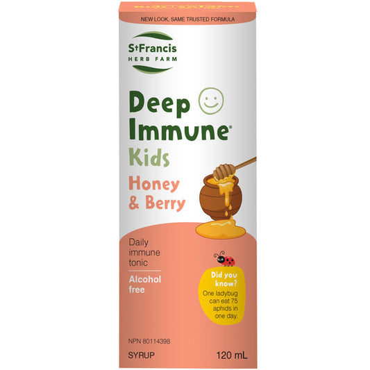 DEEP IMMUNE KIDS HONEY & BERRY SYRUP 120ML ST. FRANCIS