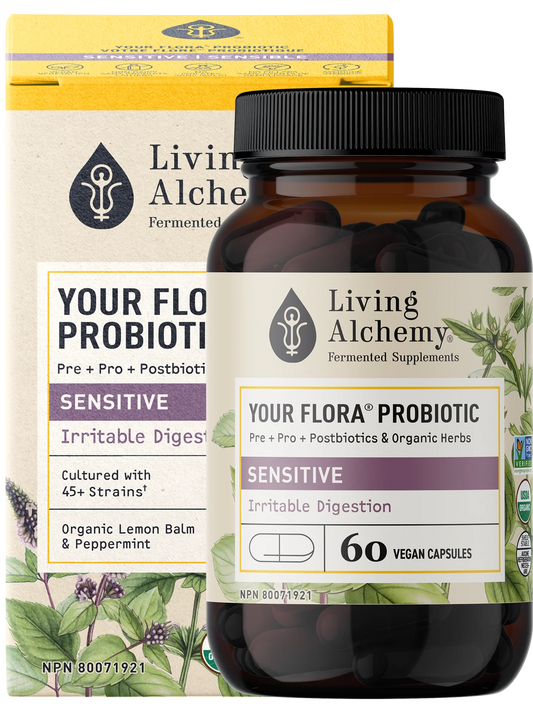 YOUR FLORA PROBIOTIC SENSITIVE 60VC LIVING ALCHEMY