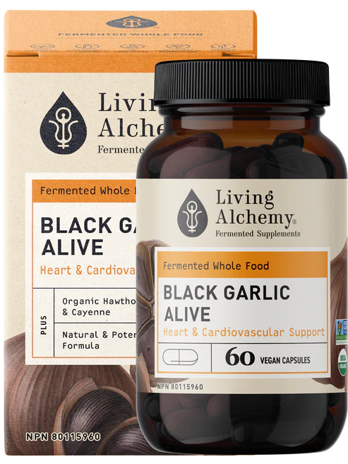 BLACK GARLIC ALIVE 60CAPS LIVING ALCHEMY