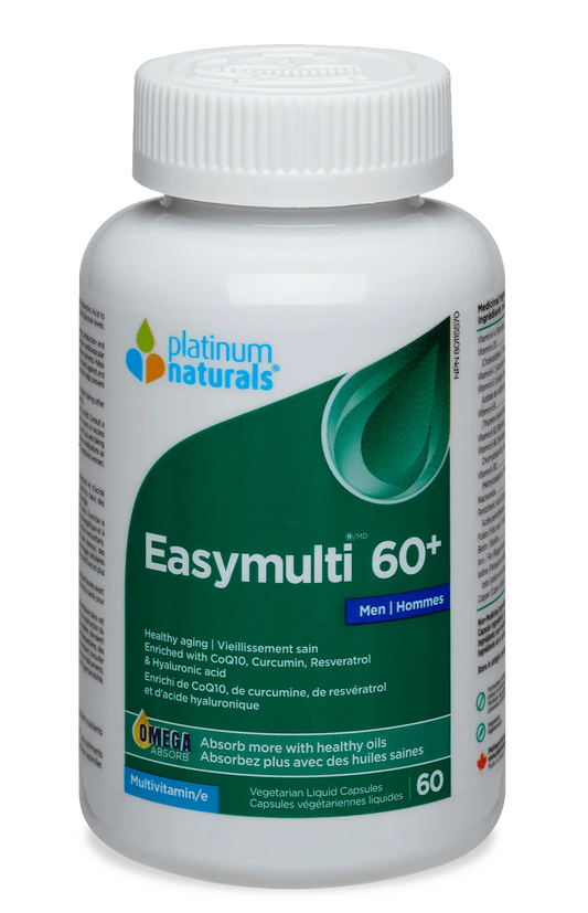 EASYMULTI 60+ MEN 60CAPS PLATINUM NATURALS