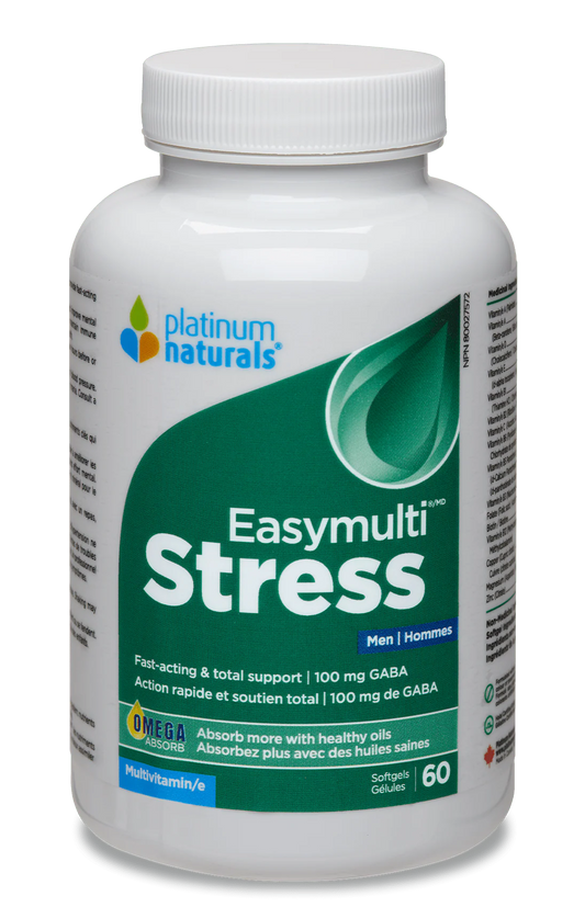 EASY MULTI STRESS MEN 60 SOFTGELS PLATINUM NATURALS