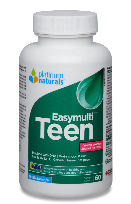 TEEN VITALITY WOMEN'S MULTI 60 SOFT GELS PLATINUM NATURALS