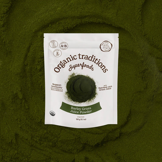 BARLEY GRASS JUICE POWDER 150G ORGANIC TRADITIONS