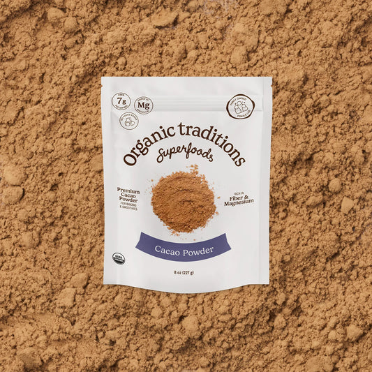 CACAO POWDER ORGANIC 227GR ORGANIC TRADITIONS