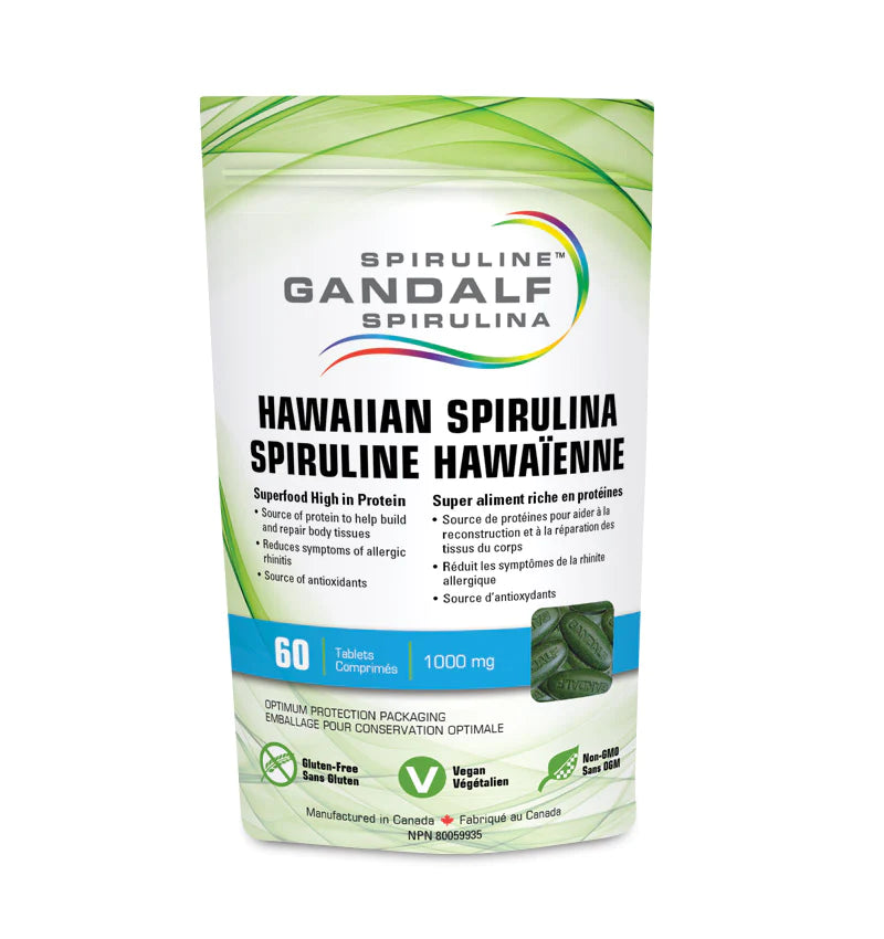 GANDALF SPIRULINA 1000MG 60CAP FLORA