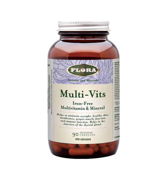 MULTI -VITAMINS IRON FREE 90 CAP FLORA