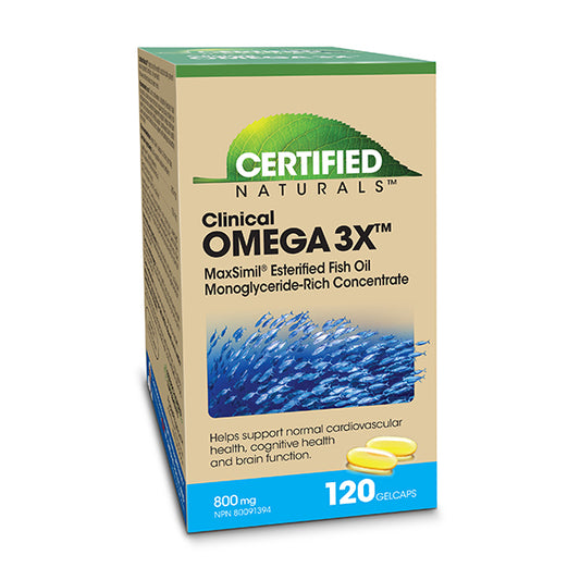 OMEGA 3X 800MG 120SFGLS CERTIFIED NATURALS