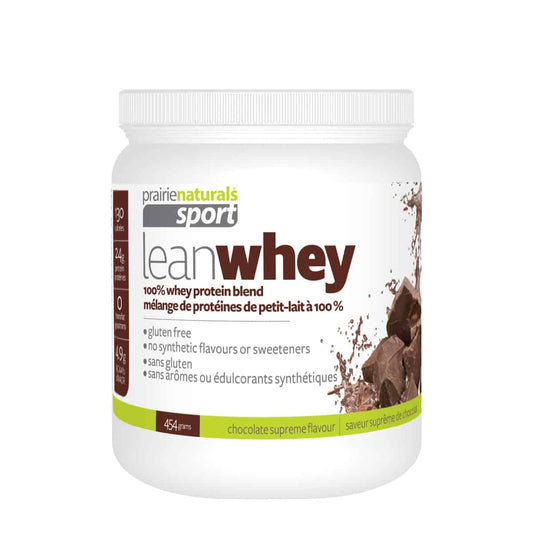 LEAN WHEY PROTEIN CHOCOLATE 454G PRAIRIE NATURALS