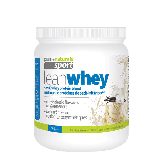 LEAN WHEY PROTEIN VANILLA 454G PRAIRIE NATURALS