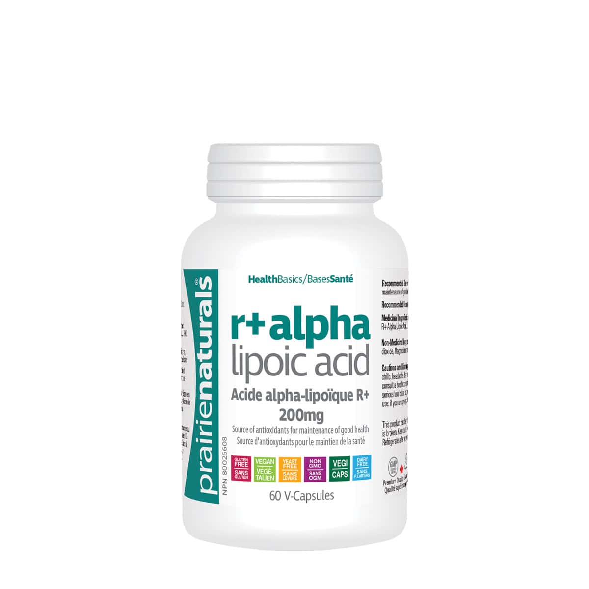 R+ ALPHA LIPOIC ACID 200MG 60CAP PRAIRIE NATURALS