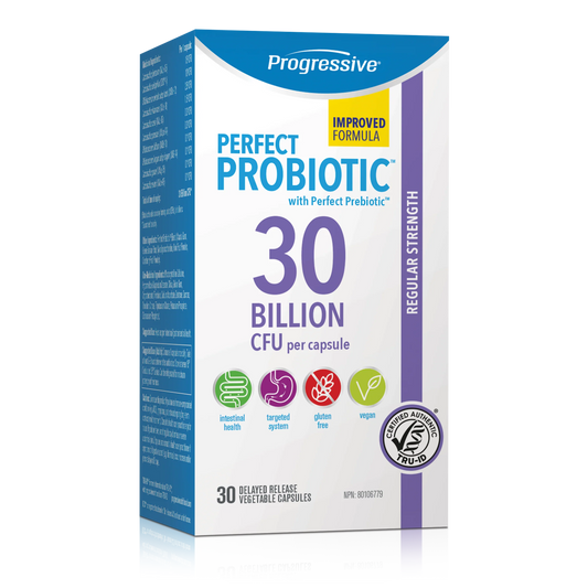 PROGRESSIVE PERFECT PROBIOTIC 30BILLION 30 CAPS