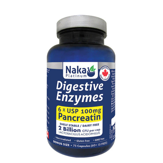 DIGESTIVE ENZYMES 75CAP NAKA