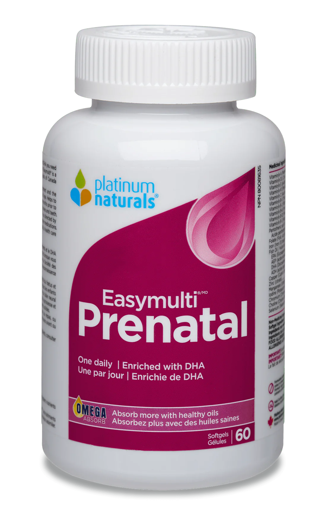 EASYMULTI PRENATAL 120 SOFT GELS PLATINUM NATURALS