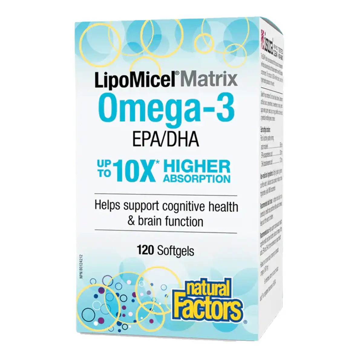 LIPOMICEL MATRIX OMEGA-3 120SOFTGELS NATURAL FACTORS