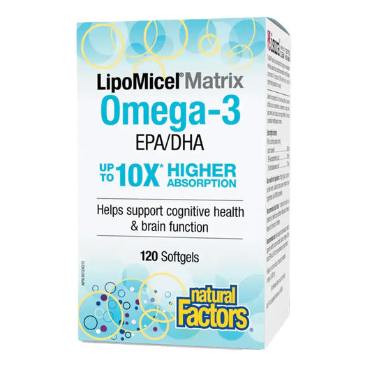 LIPOMICEL MATRIX OMEGA-3 120SOFTGELS NATURAL FACTORS