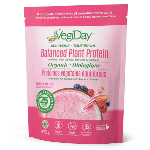 ALL-IN-ONE BALANCED PLANT PROTEIN BERRY BLISS 475G VEGIDAY