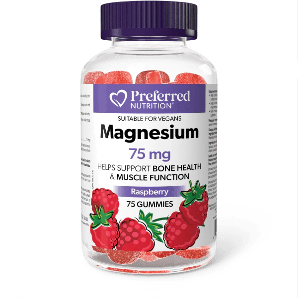 MAGNESIUM 75MG 75 GUMMIES PREFERRED NUTRITION