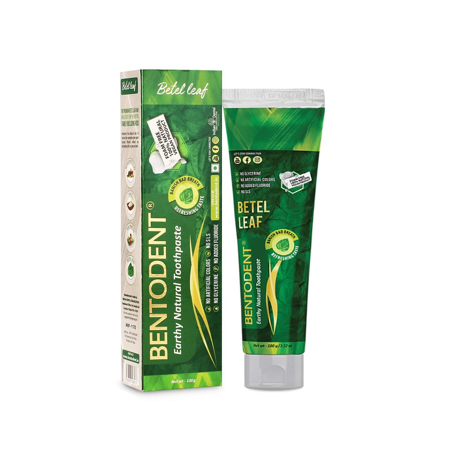 BENTODENT TOOTHPASTE 100 GRBETEL LEAF