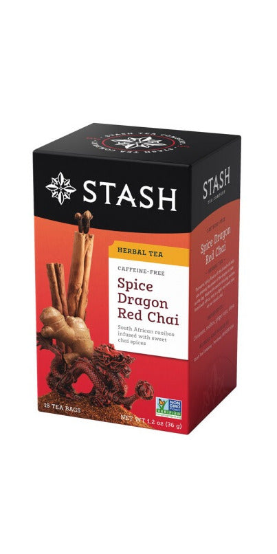 SPICE DRAGON RED CHAI HERBAL TEA 18B STASH