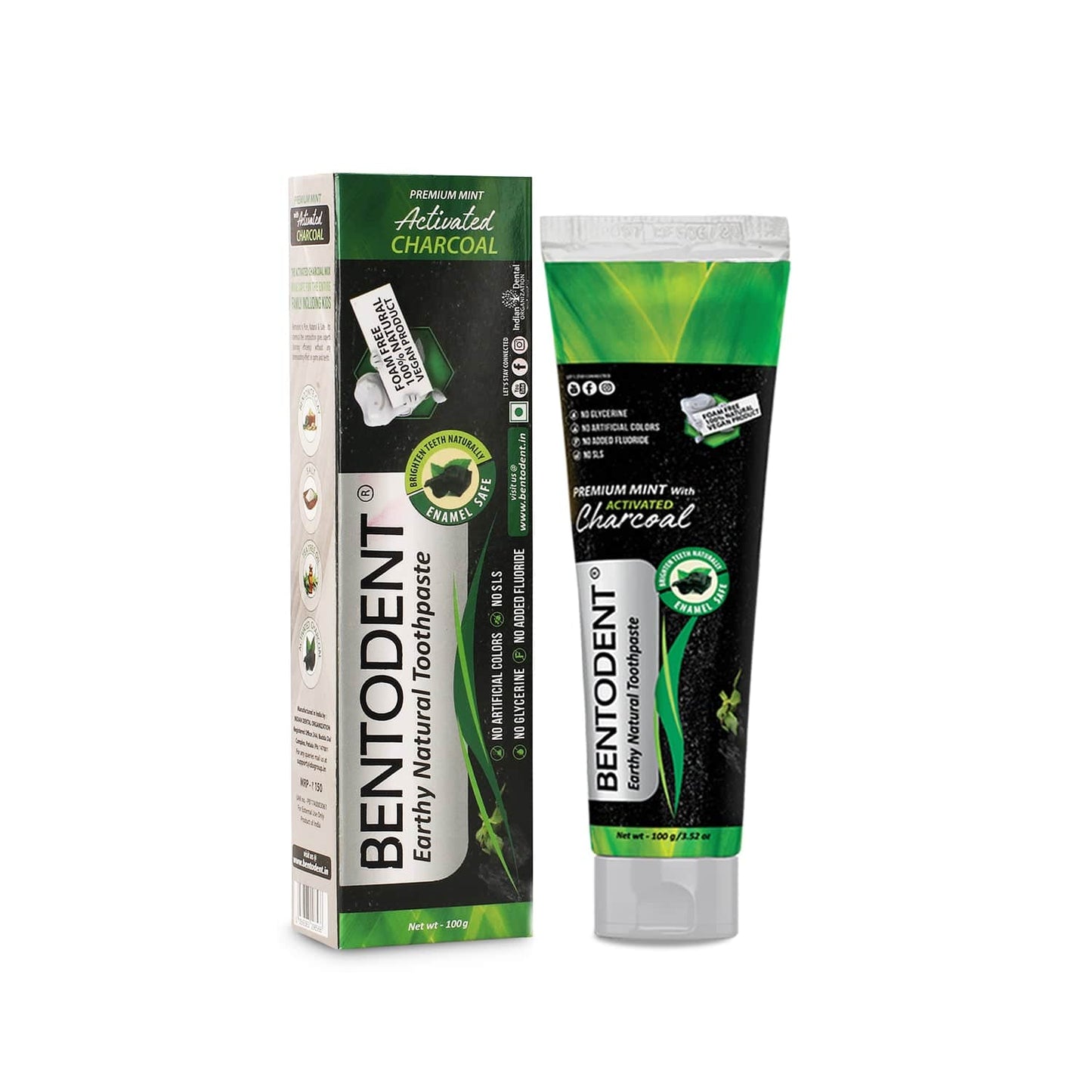 BENTODENT TOOTHPASTE 100G CHARCOAL