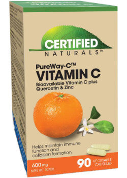 PUREWAY VITAMIN C + QUERCETIN & ZINC 90C CERTIFIED NATURALS