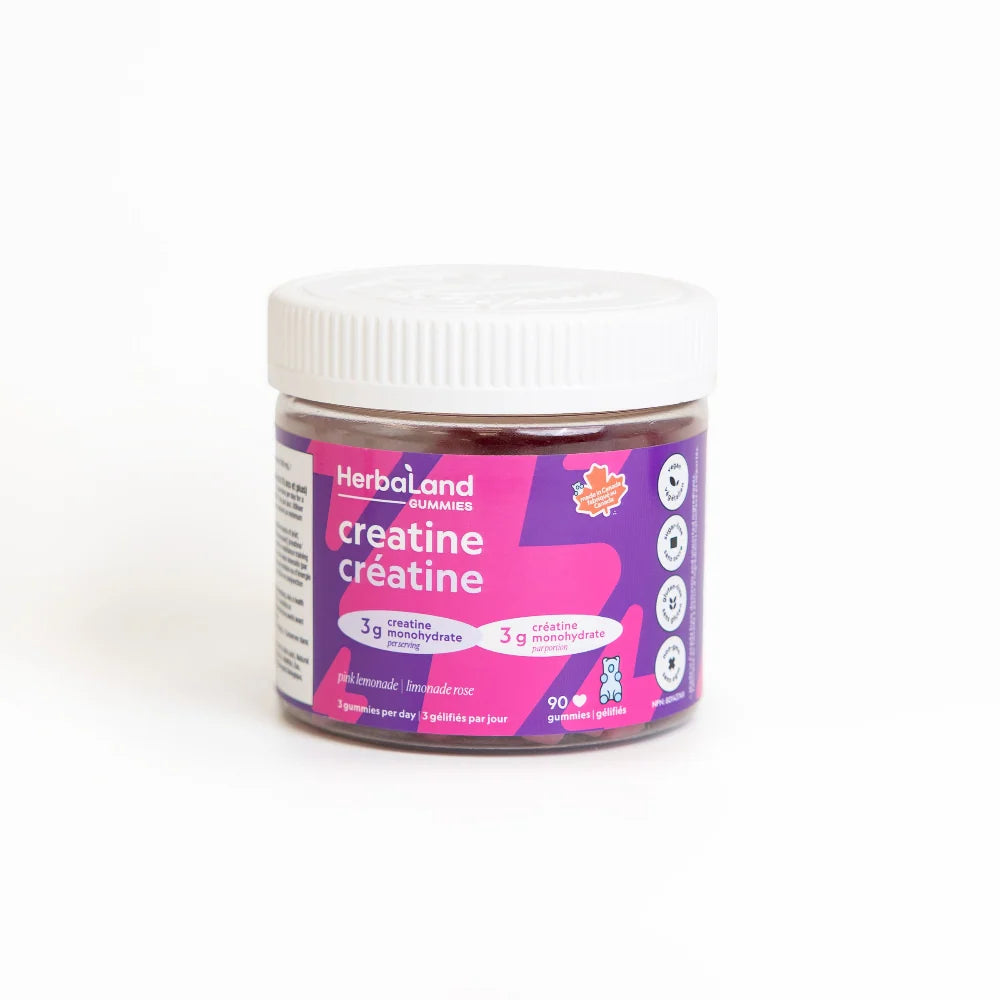 CREATINE 3G PINK LEMONADE 90 GUMMIES HERBALAND