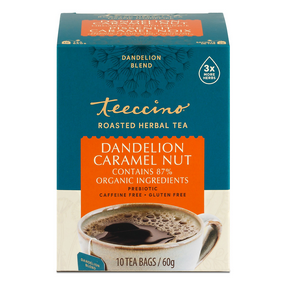 DANDELION CARAMEL NUT TEA 10 BAGS TEECCINO