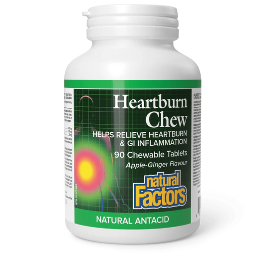 HEARTBURN 90 CHEW TABS NATURAL FACTORS