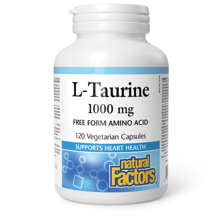 L-TAURINE 1000MG 120VCAP NATURAL FACTORS