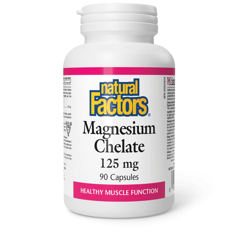 MAGNESIUM CHELATE 125 MG 90TAB NATURAL FACTORS