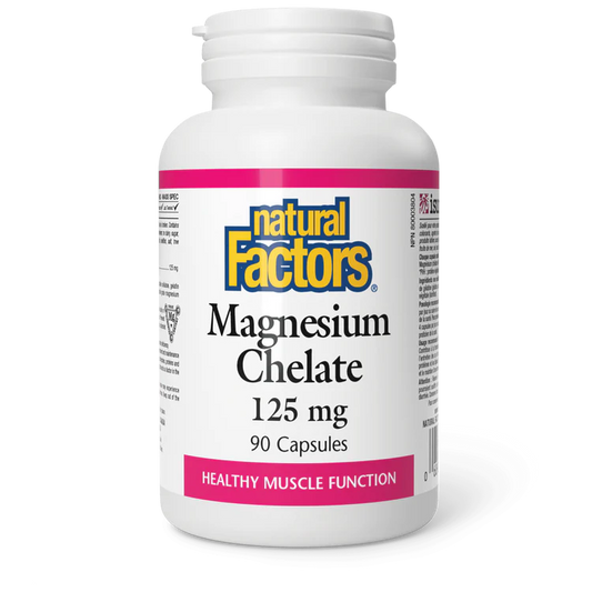 MAGNESIUM CHELATE 125 MG 90TAB NATURAL FACTORS