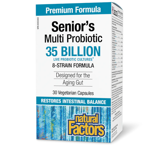 SENIOR'S MULTI PROBIOTIC 35BIL 30CAP NATURAL FACTORS