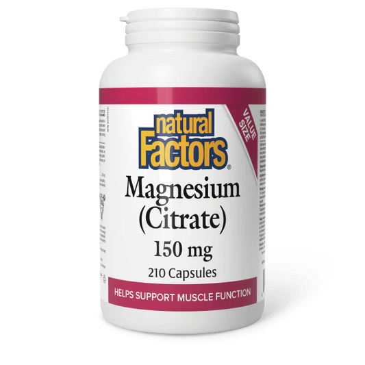 MAGNESIUM CITRATE 150MG 210CAP NATURAL FACTORS