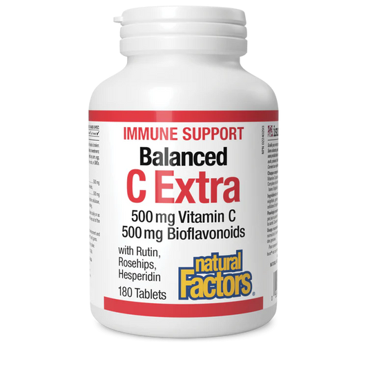 BALANCED C EXTRA 500MG 180CAPS NATURAL FACTORS