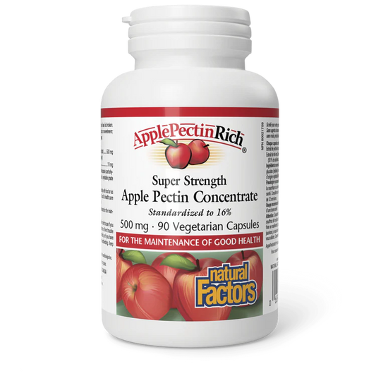 APPLE RICH PECTIN 500MG 90CAPS NATURAL FACTORS