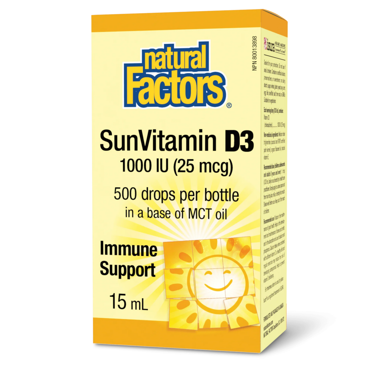 VITAMIN D 1000IU 15ML NATURAL FACTORS