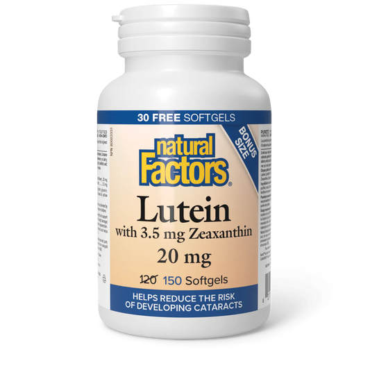 LUTEIN 20MG 150SG NATURAL FACTORS