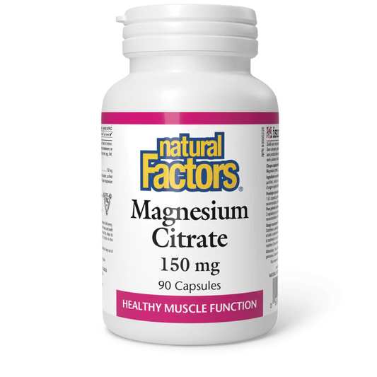 MAGNESIUM CITRATE 150MG 90CAP NATURAL FACTORS