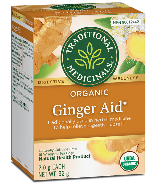 GINGER AID TEA 16 BAGS TRADITIONAL MEDICINALS