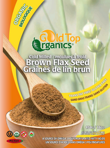 FLAX MEAL BROWN 500G GOLD TOP ORGANICS