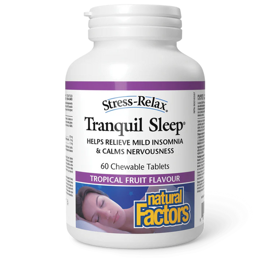 TRANQUIL SLEEP 60 CHEW TABS NATURAL FACTORS